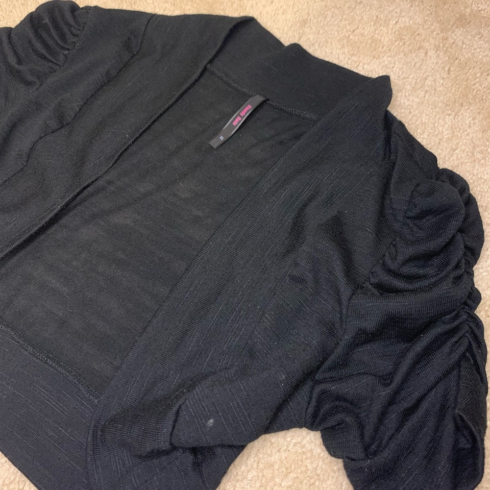 Cropped Short Sleeve Cardigan